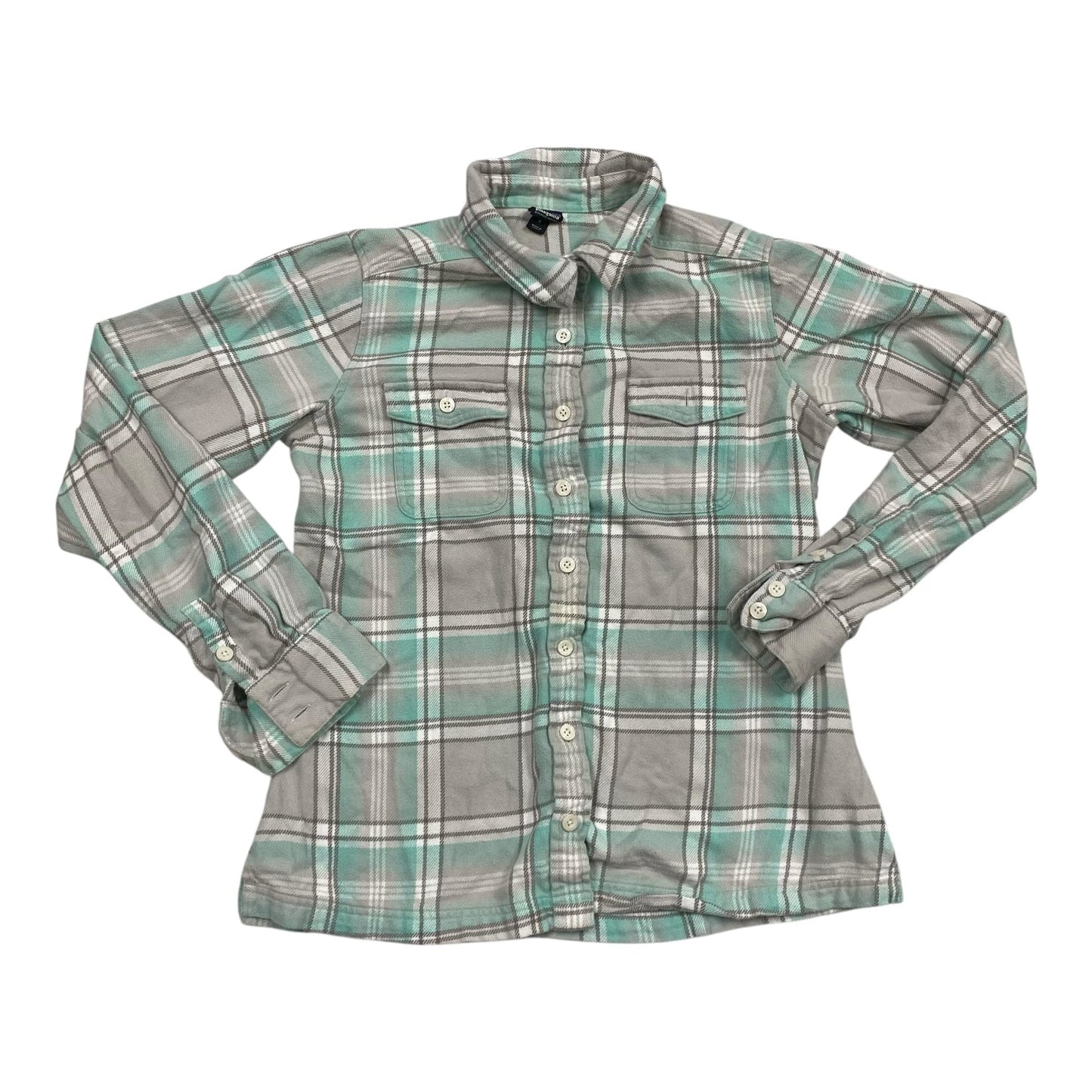 Top Ls By Patagonia In Plaid Pattern, Size:8