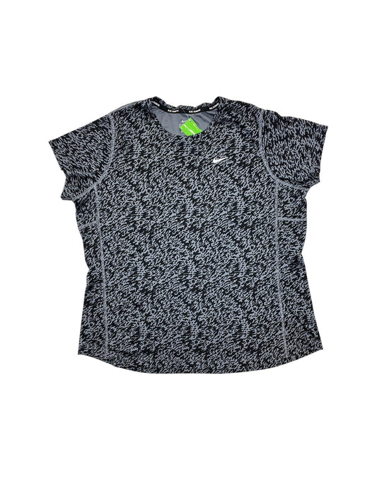 Athletic Top Ss By Nike Apparel In Animal Print, Size:Xl