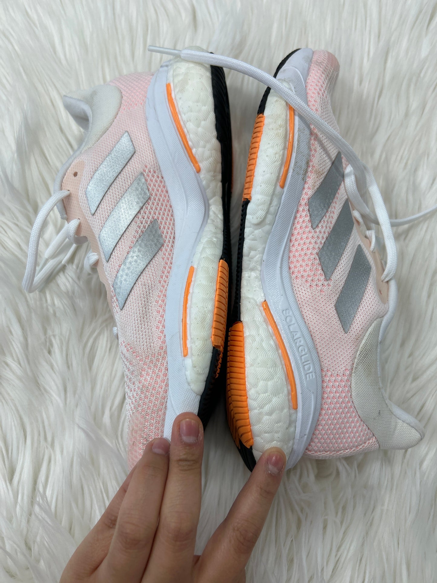 Shoes Athletic By Adidas In Pink & White, Size:7