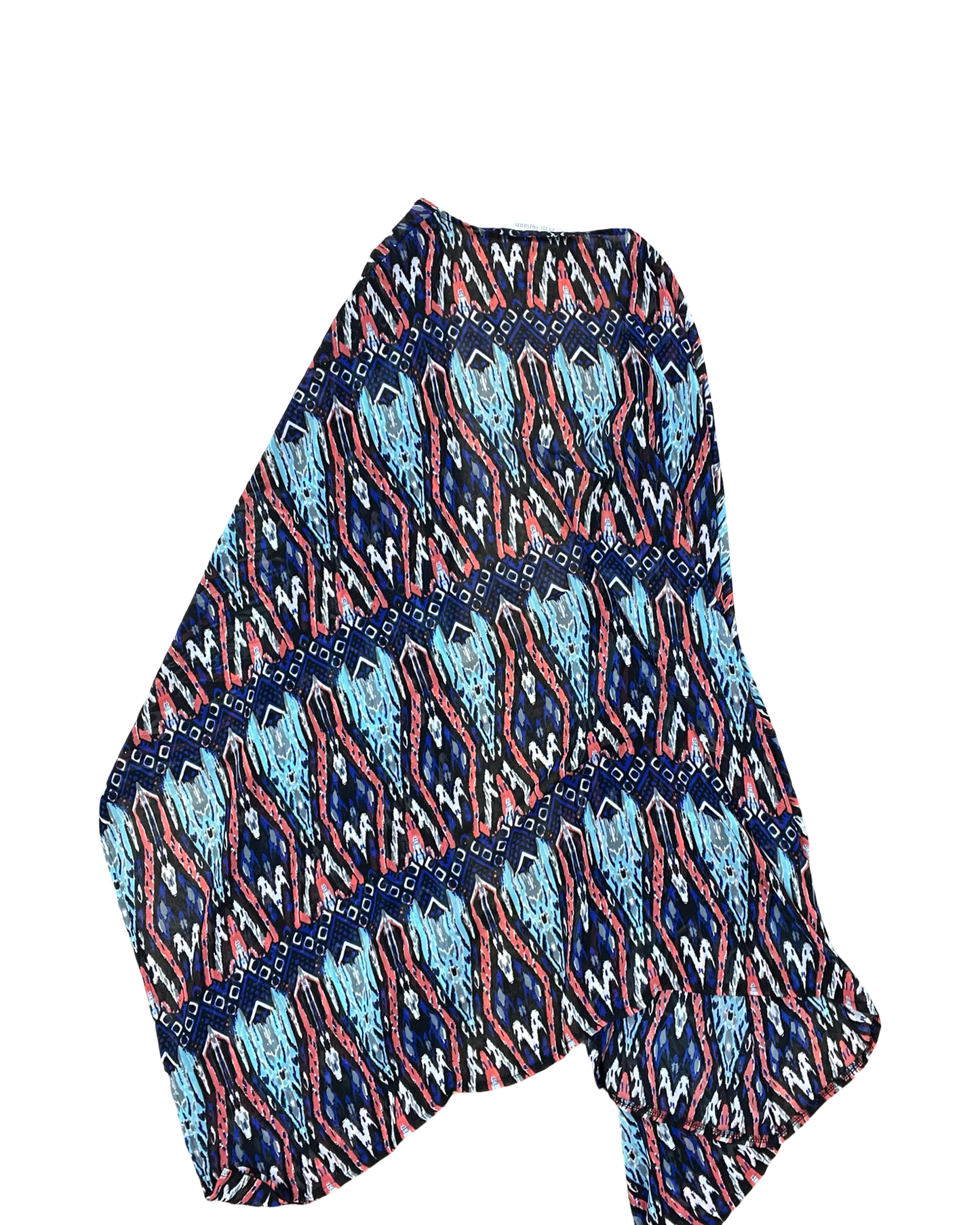 Cardigan By Erin London In Blue & Red, Size:Xl