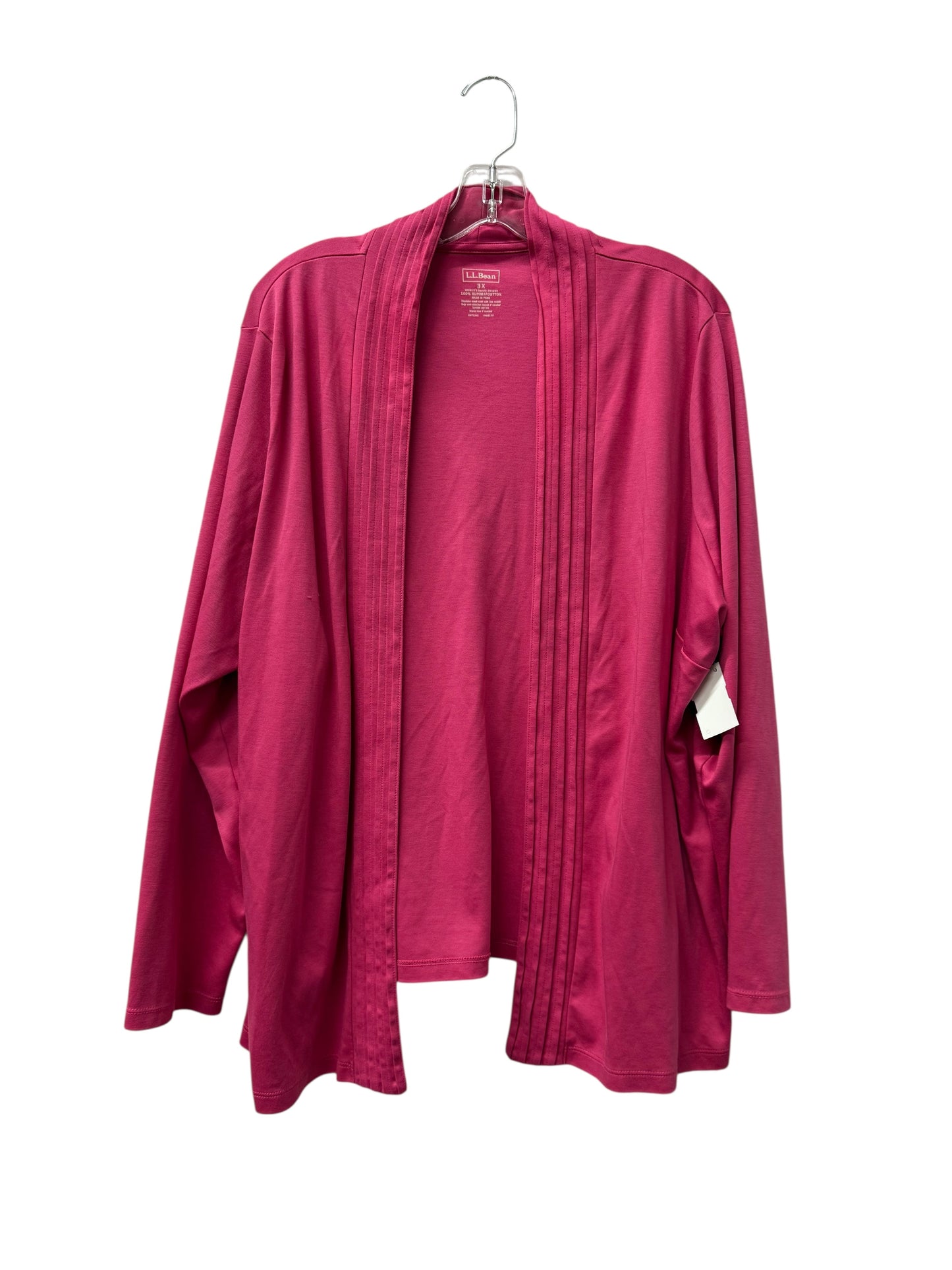Cardigan By L.L. Bean In Pink, Size:3X