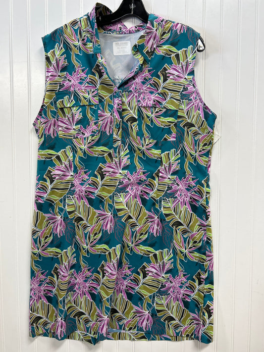 Dress Casual Midi By Reel Legends In Teal, Size:Xl