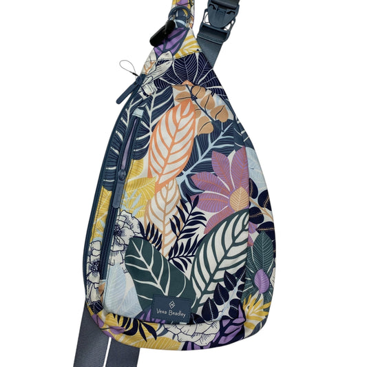 Crossbody By Vera Bradley In Grey & Purple, Size:Large