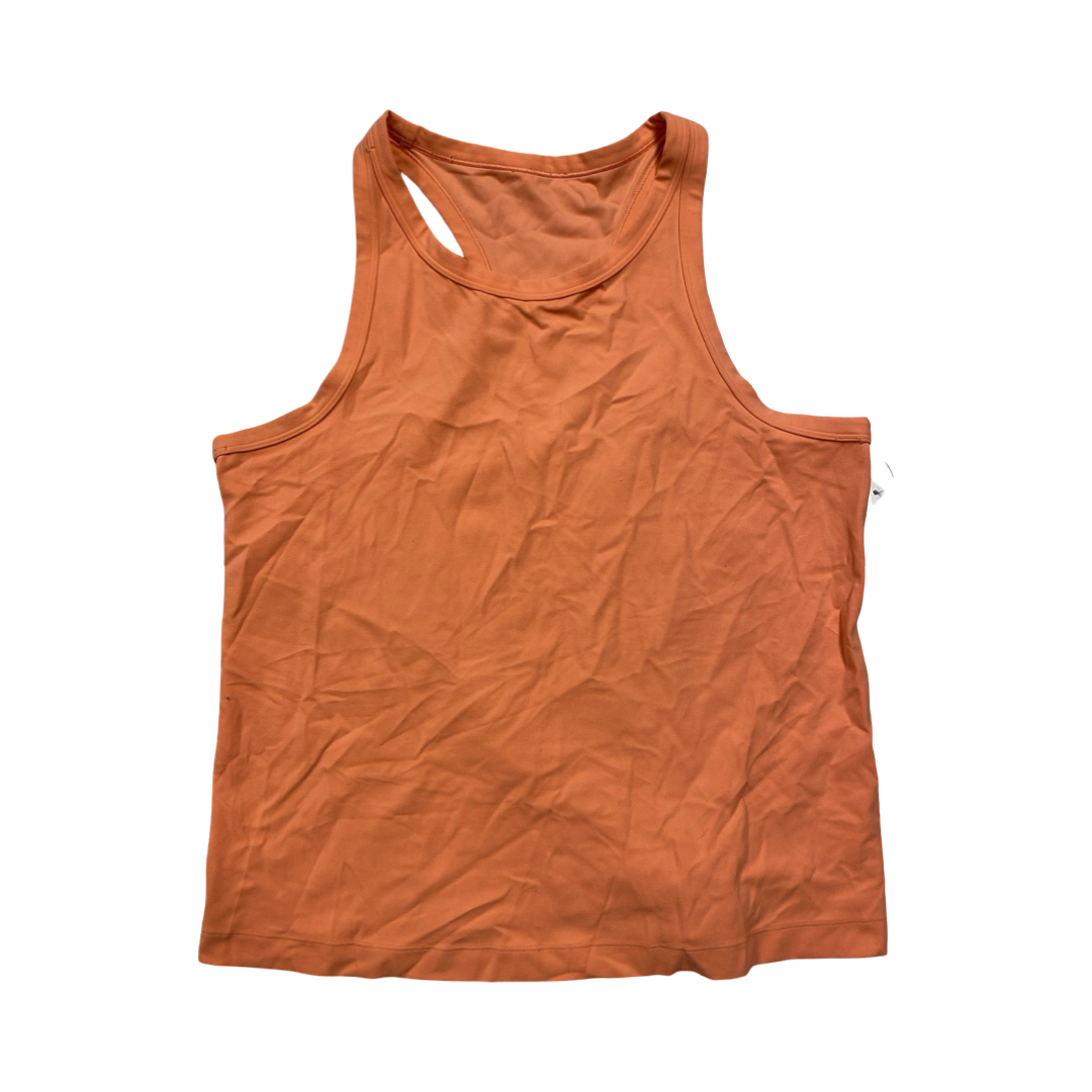 Athletic Tank Top By Lululemon In Orange, Size:10