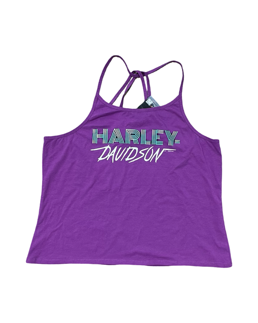 Tank Top By Harley Davidson In Purple, Size:1X