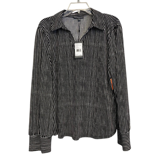 Top Ls By Adrianna Papell In Striped Pattern, Size:Xl