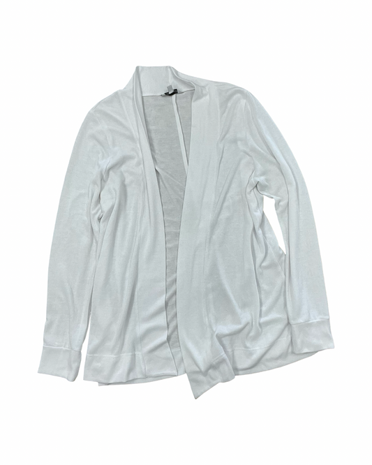 Cardigan By Clothes Mentor In White, Size:Xl