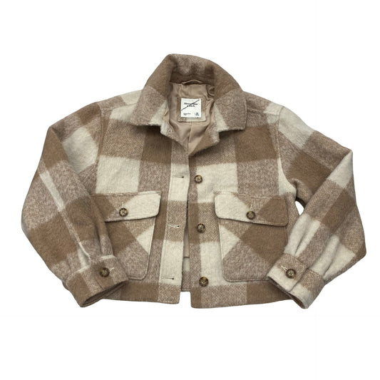 Jacket Fleece By Abercrombie And Fitch In Plaid Pattern, Size:Xs