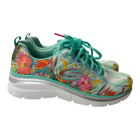 Shoes Sneakers By Skechers In Green, Size:8