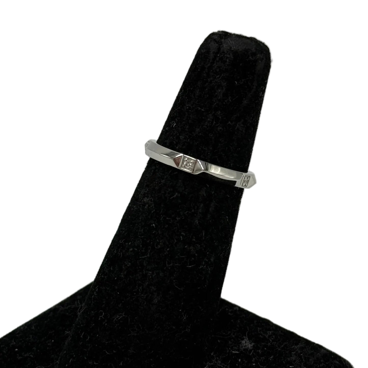 Tiffany & Company True Band Platinum Diamond Luxury Ring , Size: 6