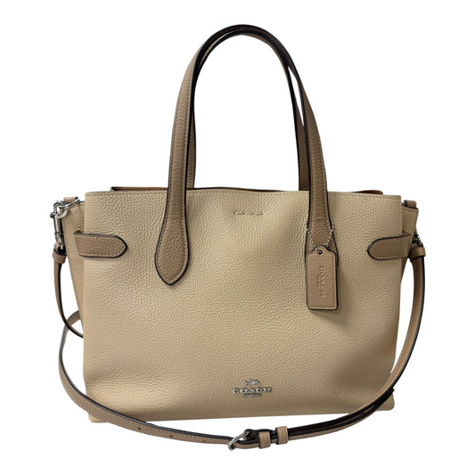 Handbag Designer By Coach In Tan, Size:Medium