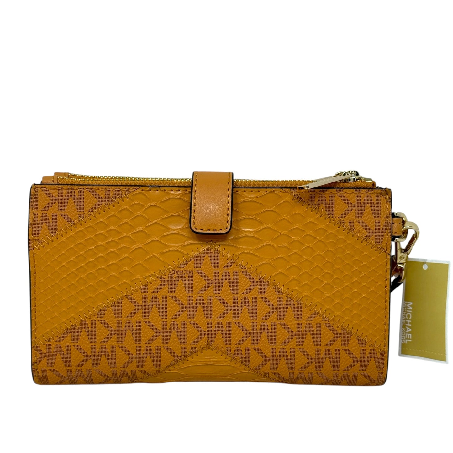 Jet Set Travel Large Double Zip Wristlet  In Cider By Michael By Michael Kors, Size: Medium