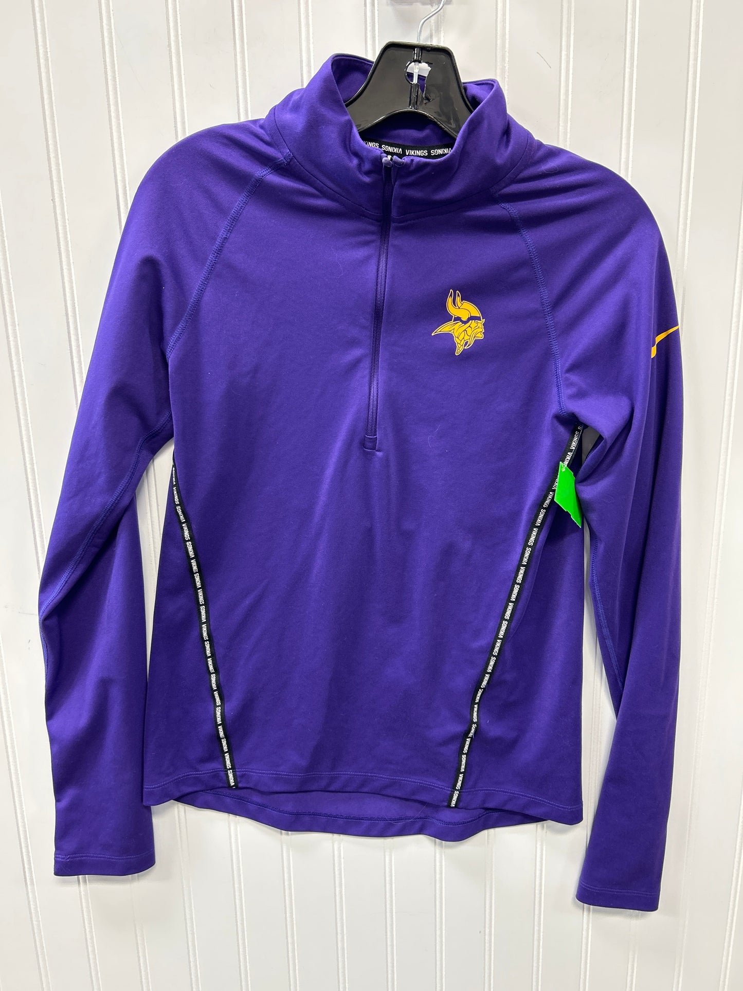 Athletic Top Ls Collar By Nfl In Purple, Size:Xs