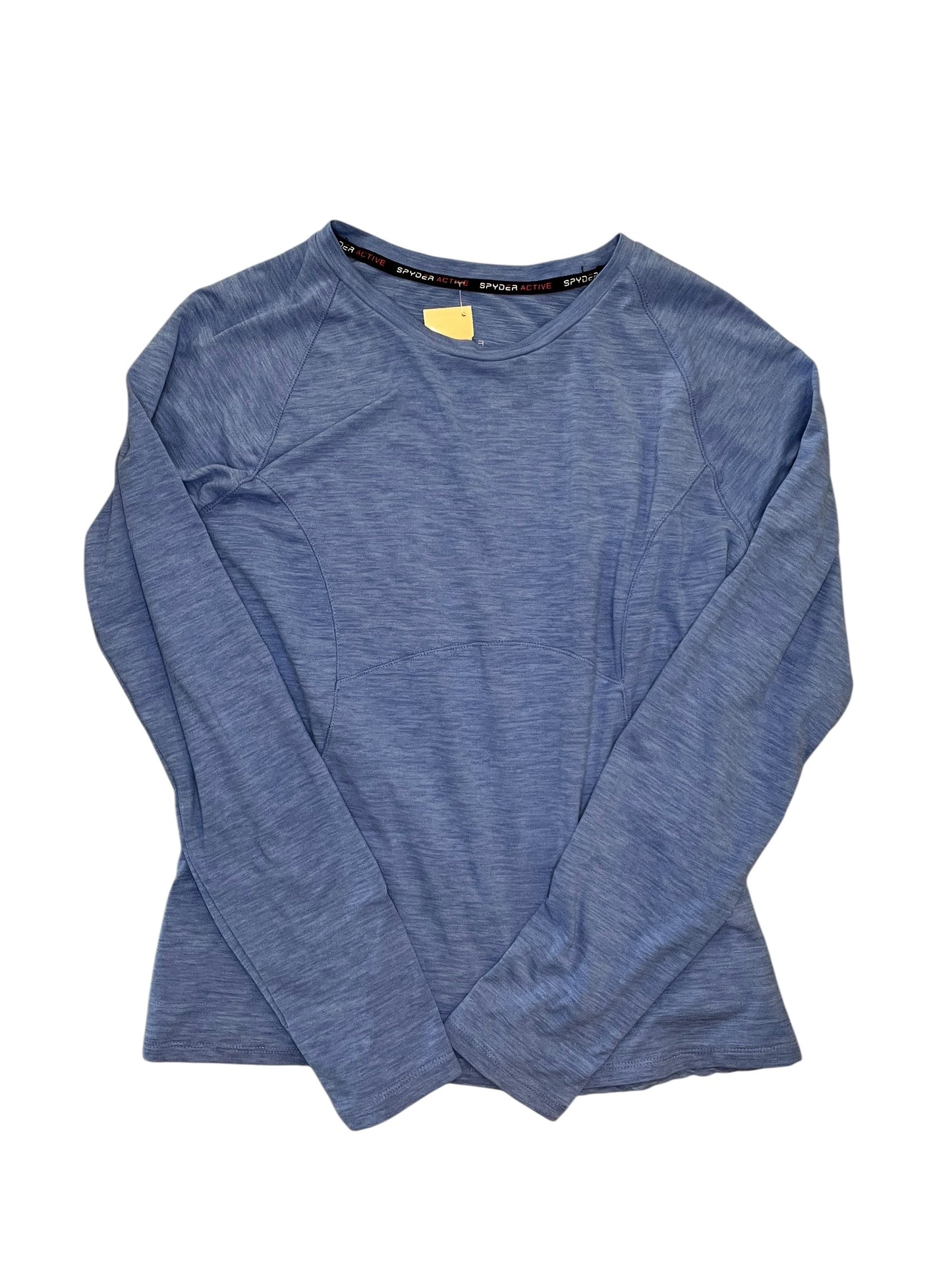 Athletic Top Ls Collar By Spyder In Blue, Size:L