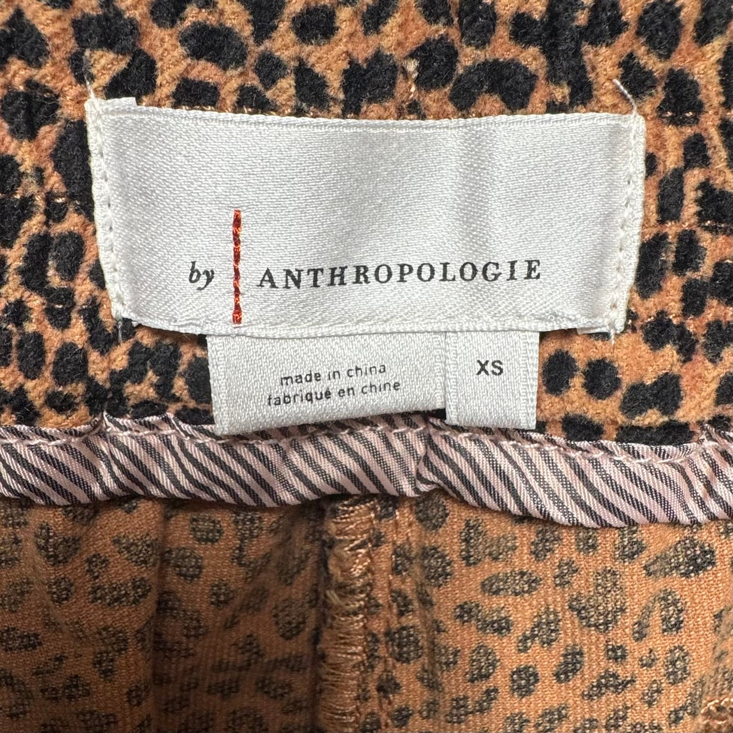 Kalea Corduroy Trouser Joggers By Anthropologie In Animal Print, Size: Xs