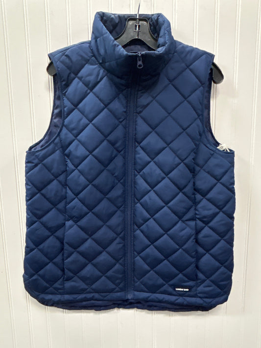 Vest Puffer & Quilted By Lands End In Navy, Size:M