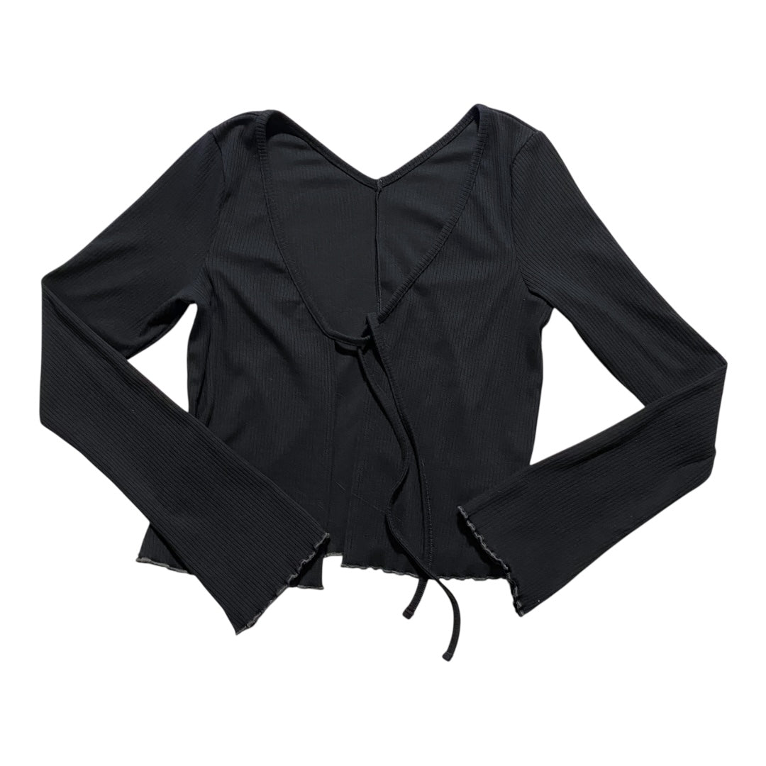 Athletic Top Ls Crewneck By Gym Shark In Black, Size:Xs