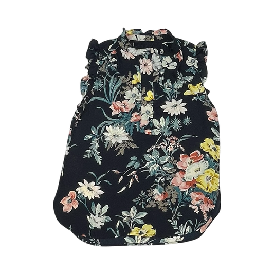 Blouse Ss By Loft In Floral Print, Size:Xs