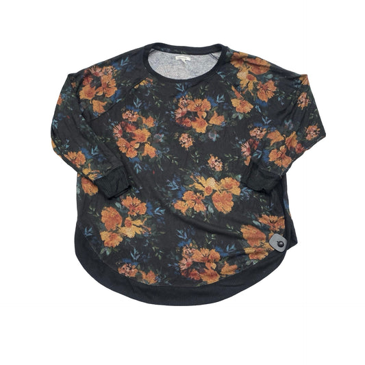 Sweater By Maurices In Floral Print, Size:1X