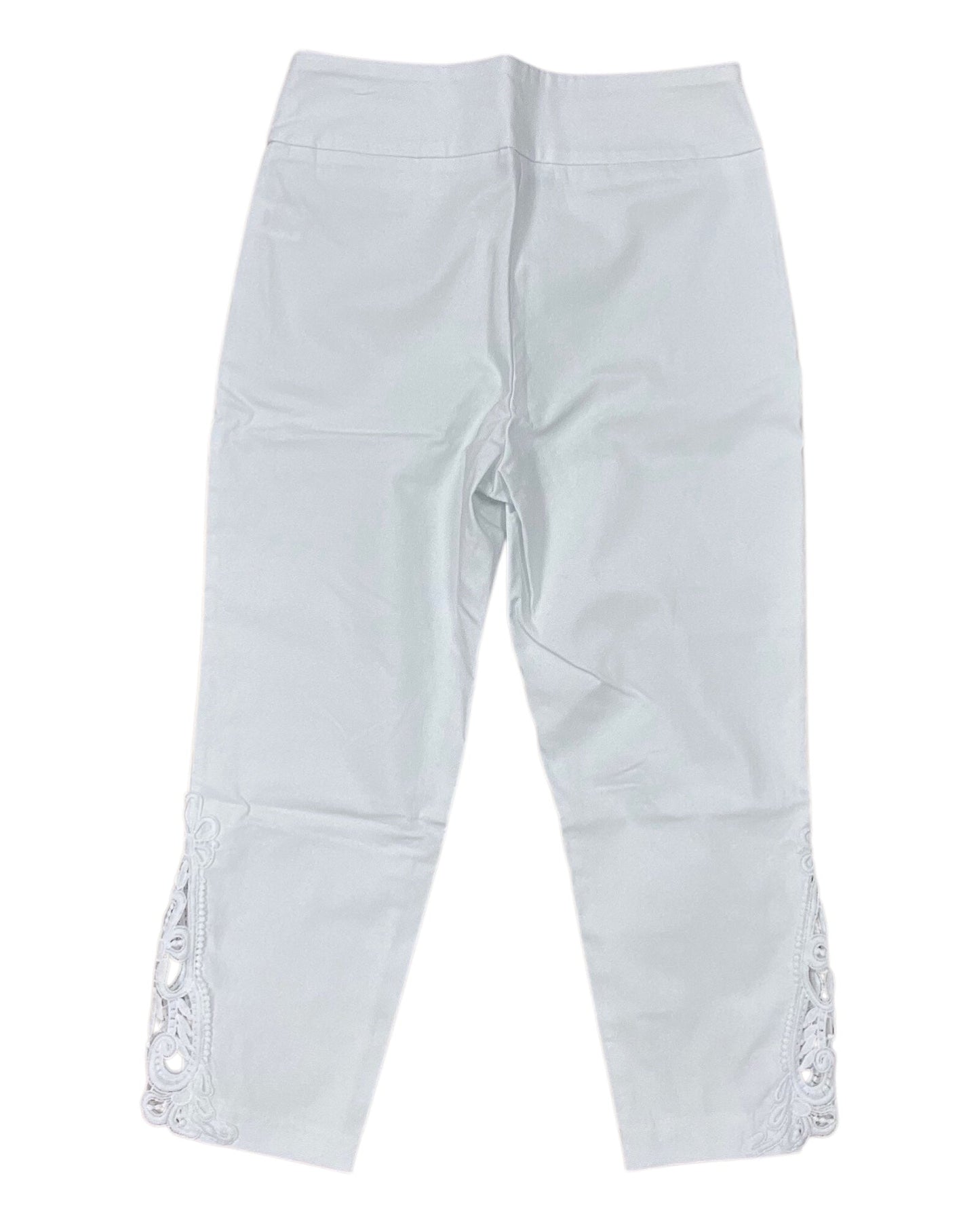 Pants Cropped By Clothes Mentor In White, Size:S