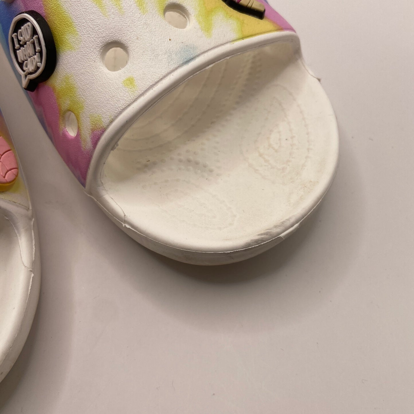 Sandals Flip Flops By Crocs In Tie Dye Print, Size: 11