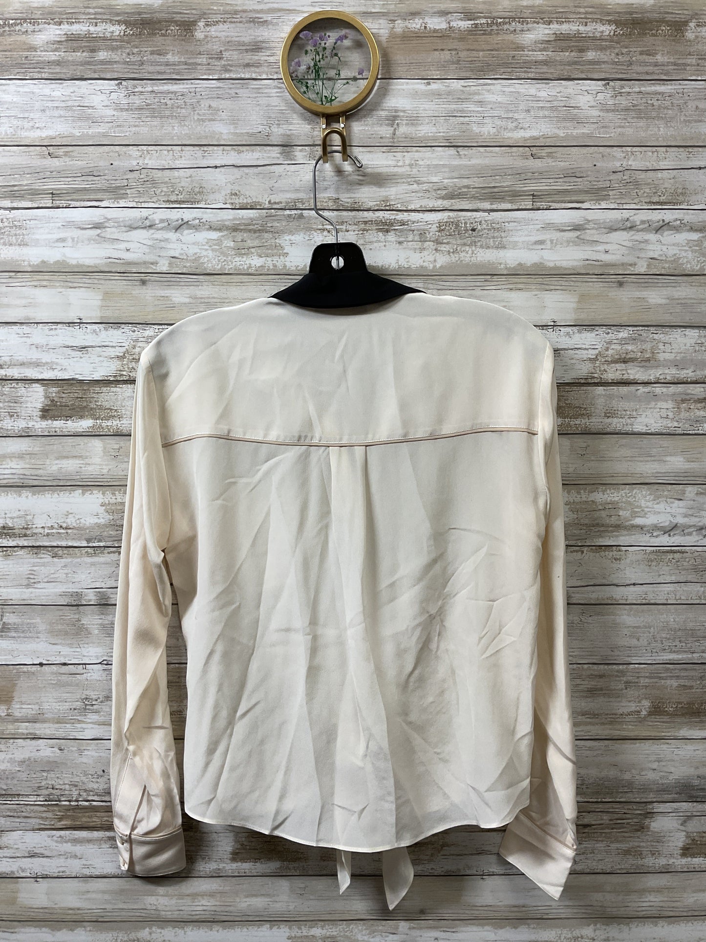 Blouse Ls By Trina Turk In Black & Cream, Size:Xsp