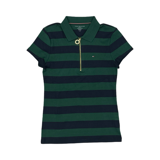 Top Ss By Tommy Hilfiger In Blue & Green, Size:L