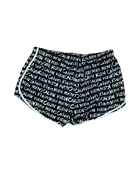 Shorts By Calvin Klein In Black & White, Size:Xl