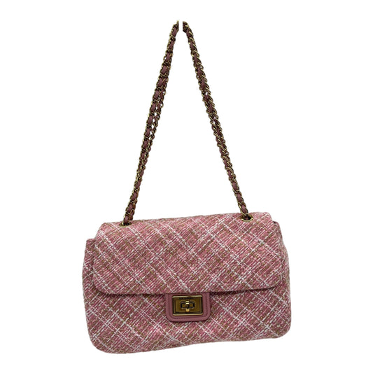 Handbag Designer By Karl Lagerfeld In Pink, Size:Medium