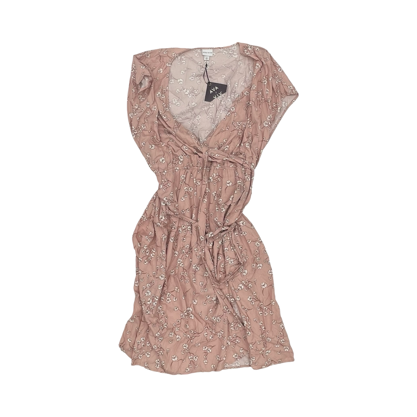 Dress Casual Midi By Ava & Viv In Pink, Size:4X