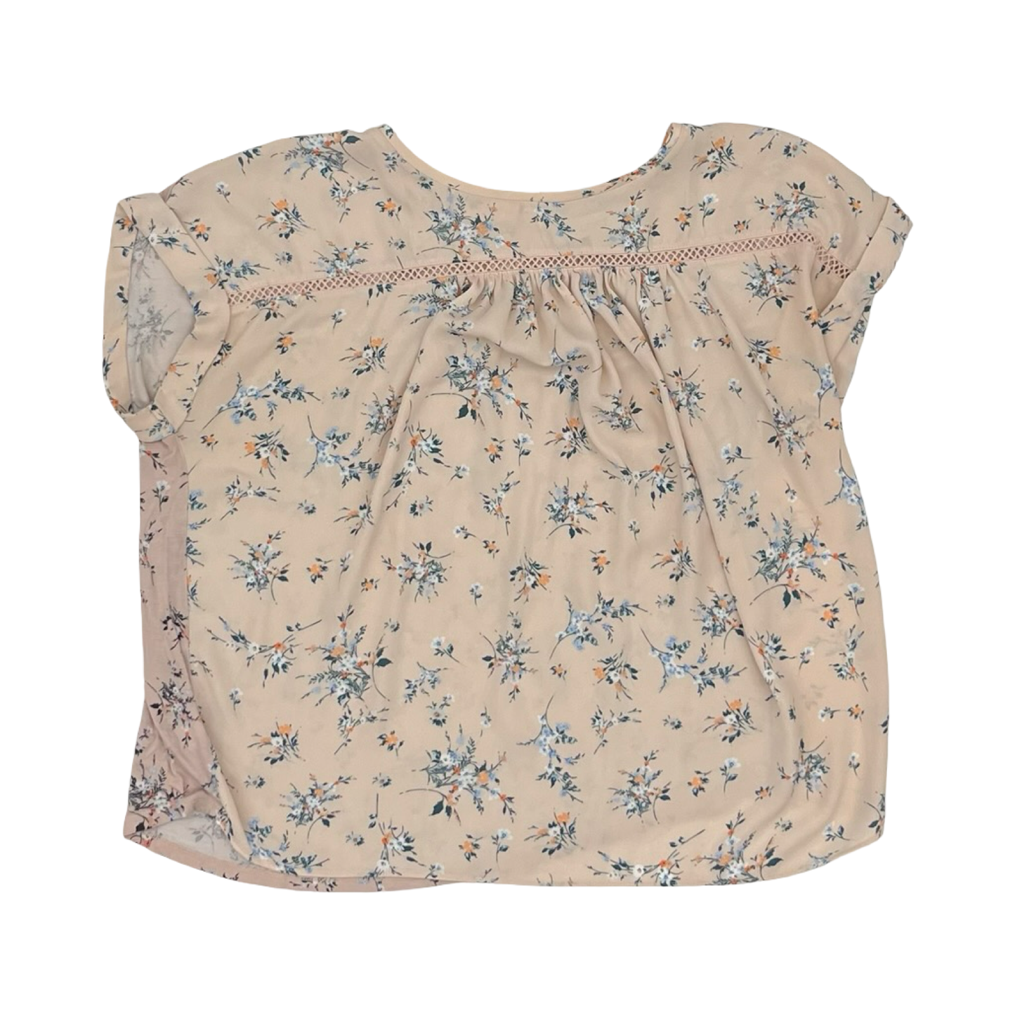 Blouse Ss By Loft In Pink, Size:L
