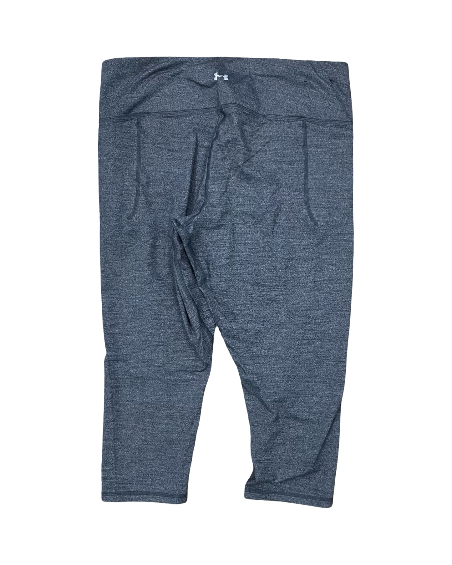 Athletic Leggings Capris By Under Armour In Grey, Size:Xl