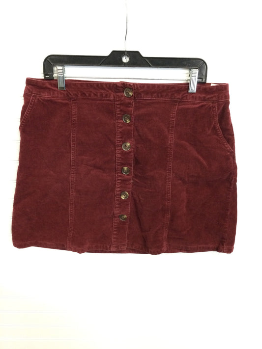 Skirt Midi By Maurices In Red, Size:14