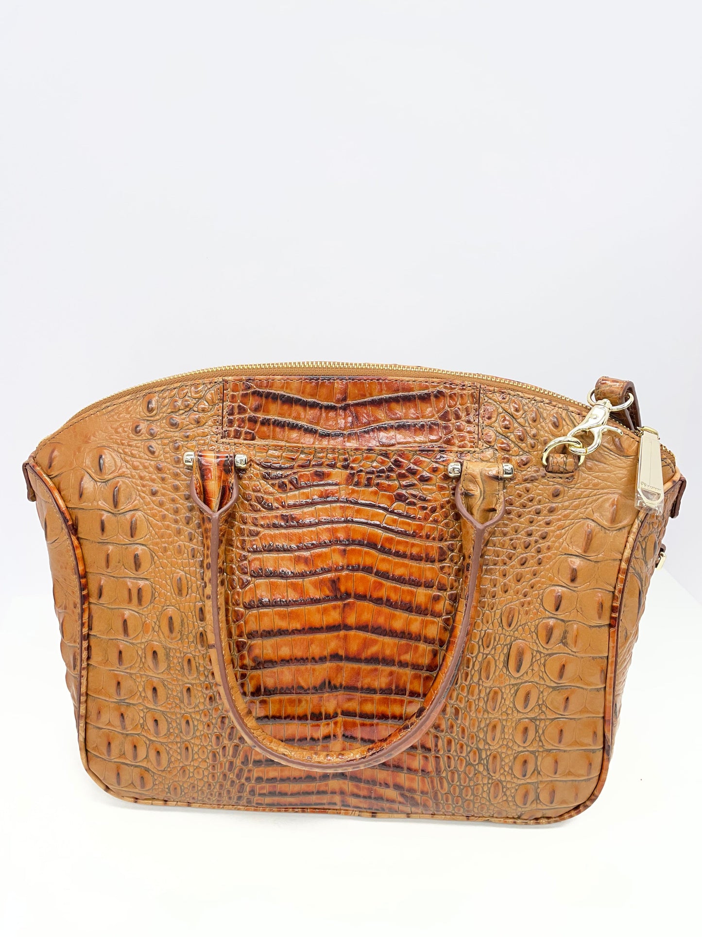 Handbag Designer By Brahmin In Brown, Size:Large