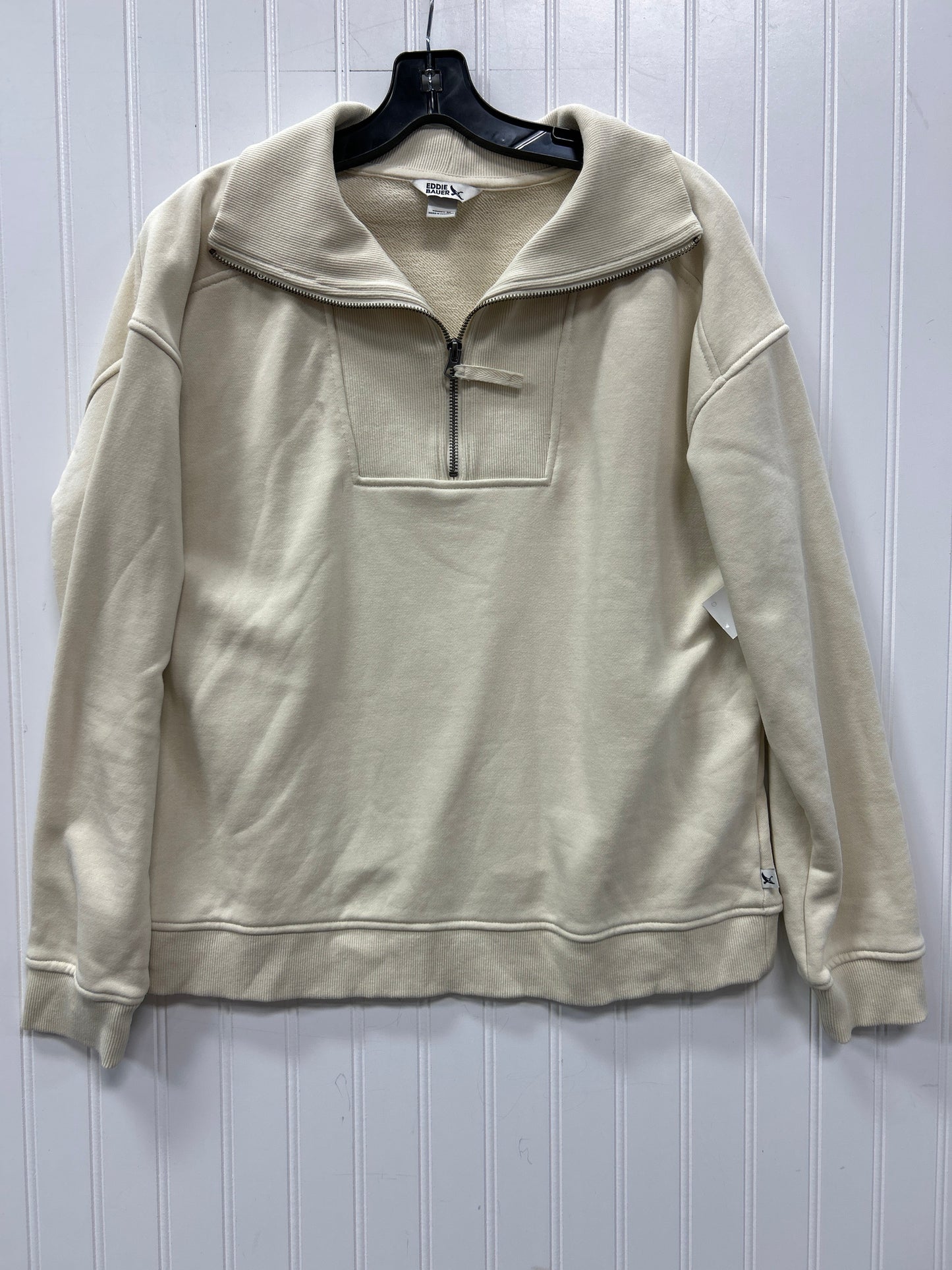 Athletic Fleece By Eddie Bauer In Cream, Size:M
