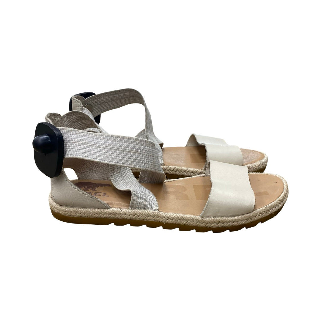Sandals Designer By Sorel In Beige, Size:7