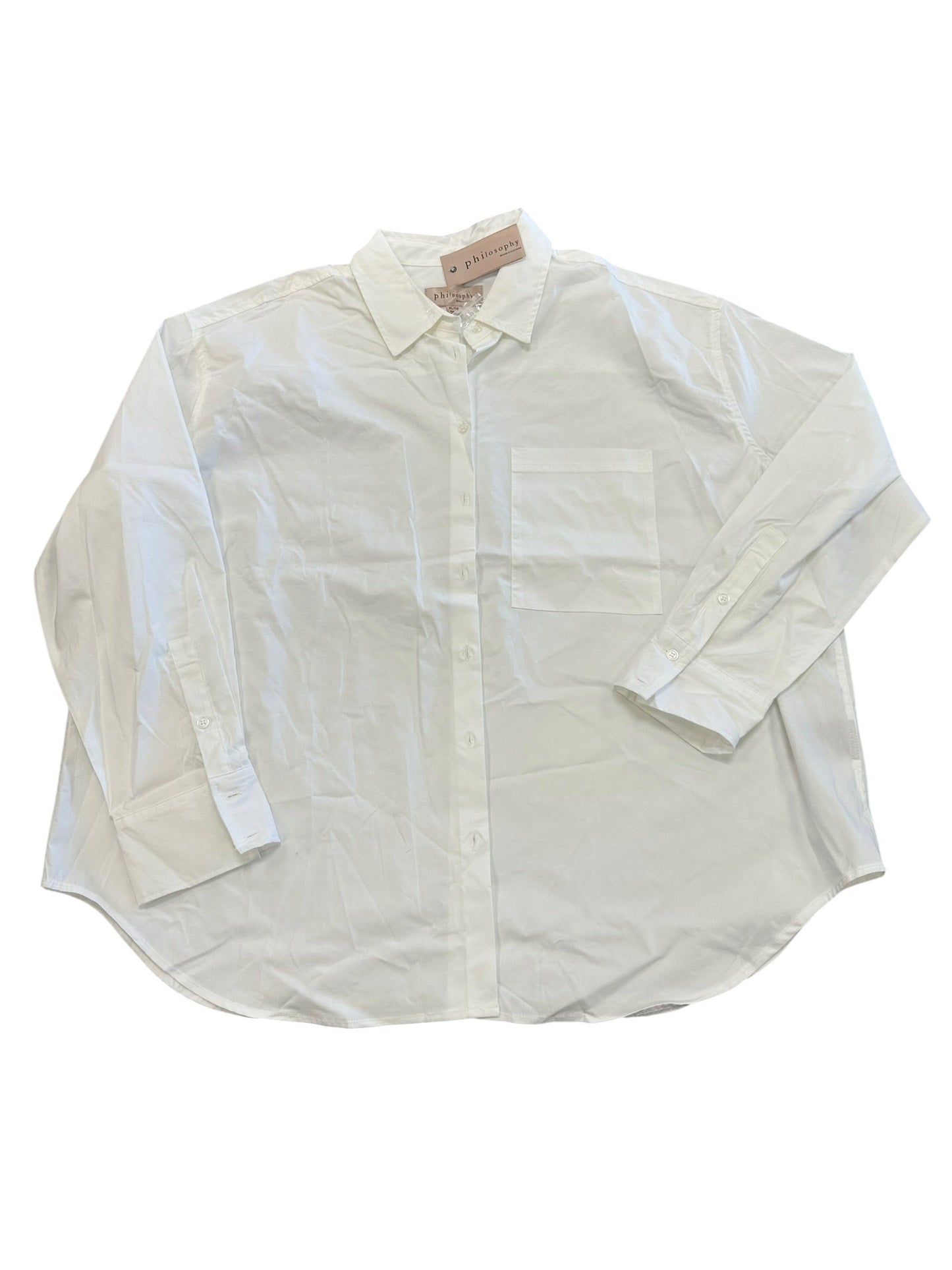 Top Ls By Philosophy In White, Size:Xl