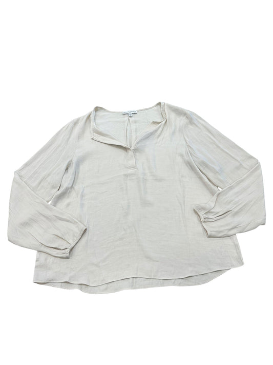 Blouse Ls By Maison Damelie In Beige, Size:M