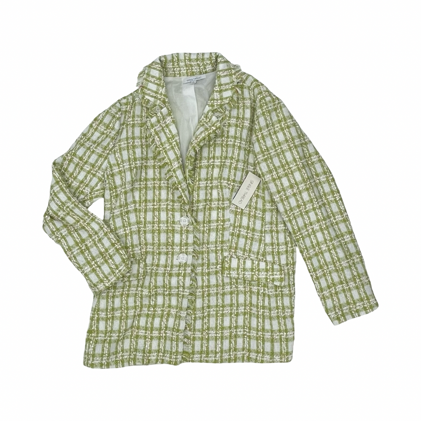Blazer By Clothes Mentor In Green, Size:L