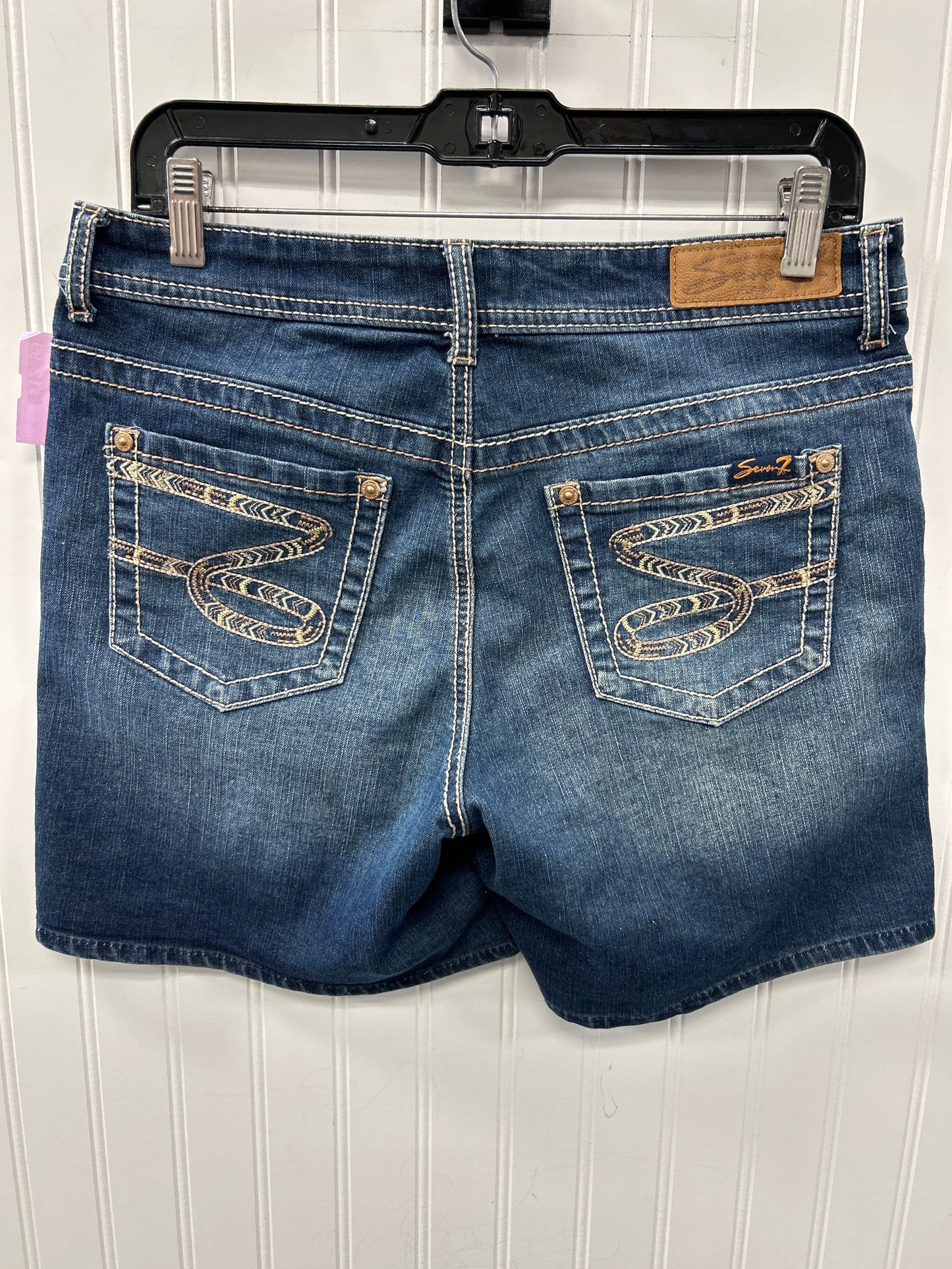 Shorts By Seven 7 In Blue Denim, Size:10