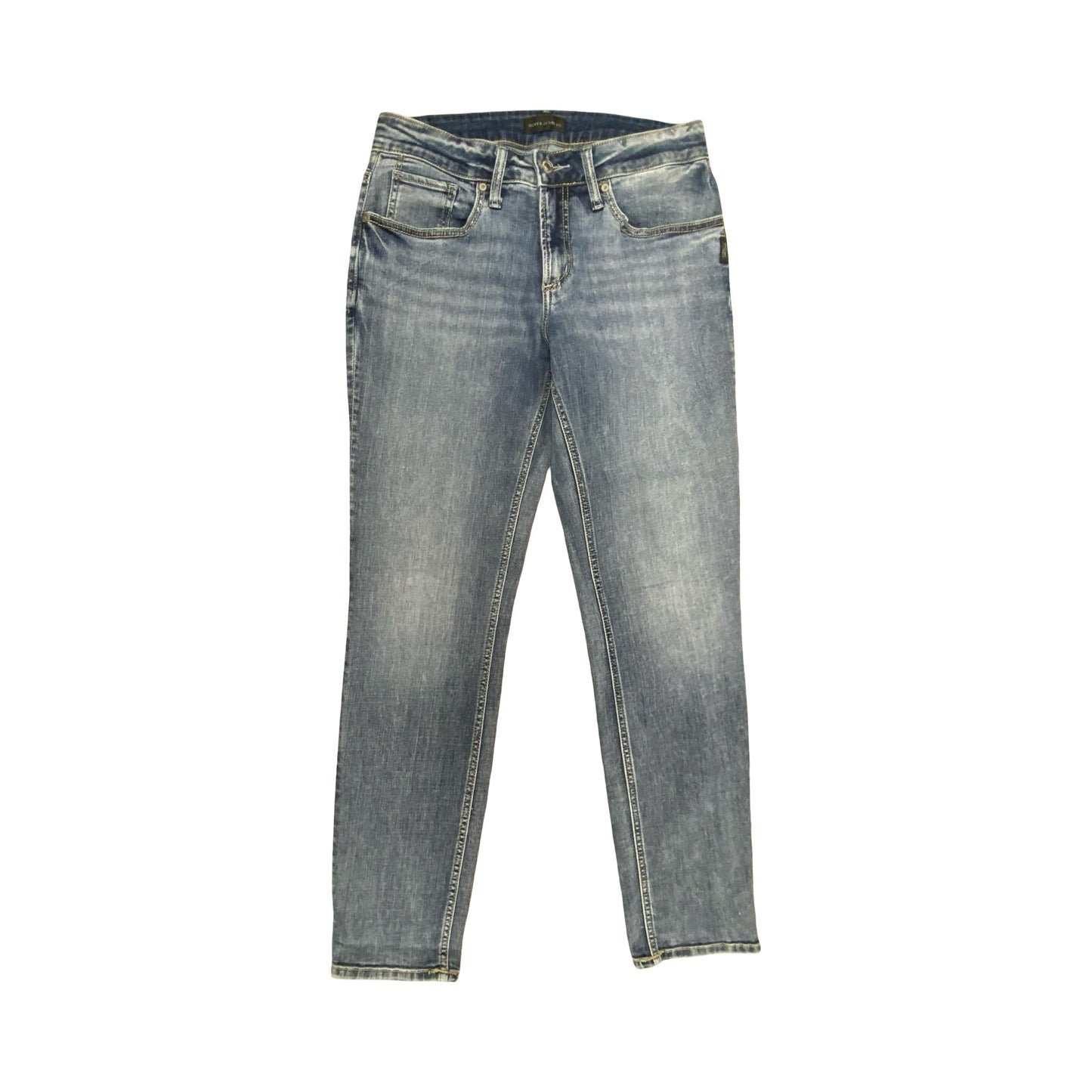 Jeans Boyfriend By Silver In Blue Denim, Size:6