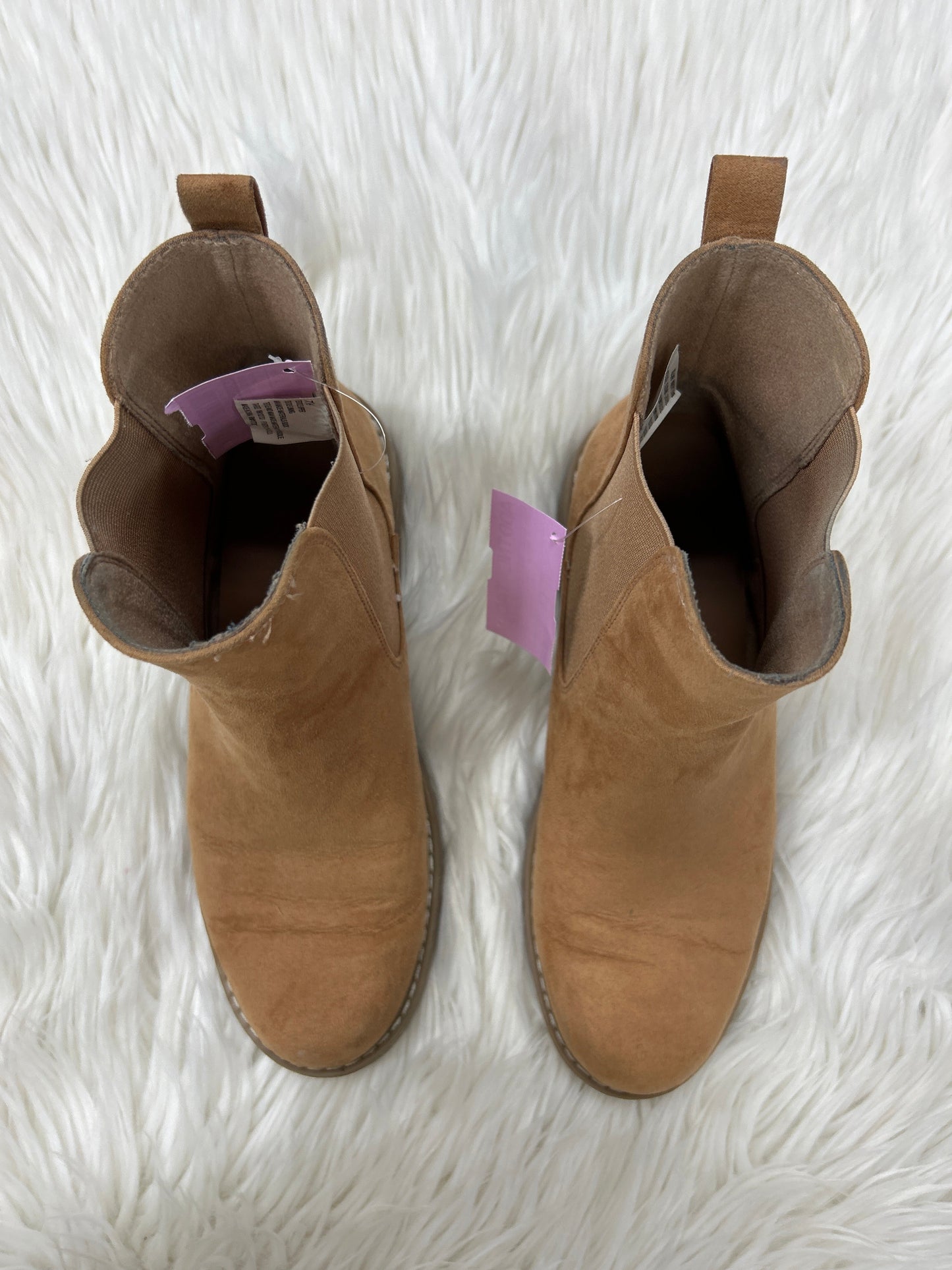 Boots Ankle Heels By Universal Thread In Brown, Size:7.5
