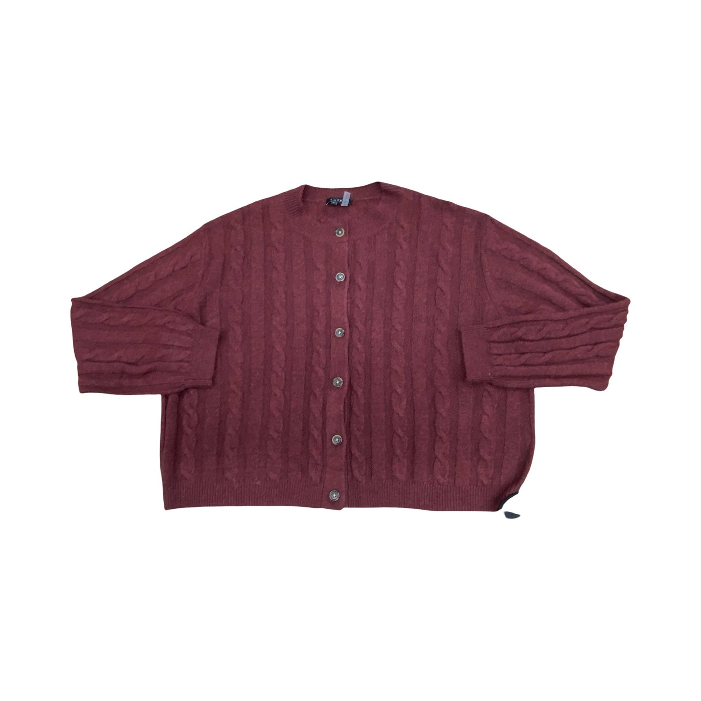 Sweater Cardigan By 1.State In Maroon, Size:S