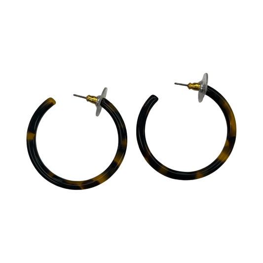 Earrings Hoop By Clothes Mentor In Animal Print
