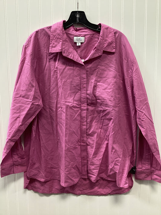 Top Ls By Croft And Barrow In Pink, Size:Xl
