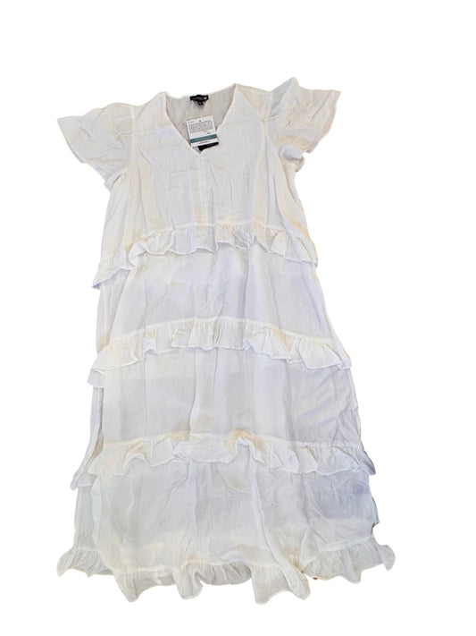 Dress Casual Maxi By Antthony In White, Size:2X