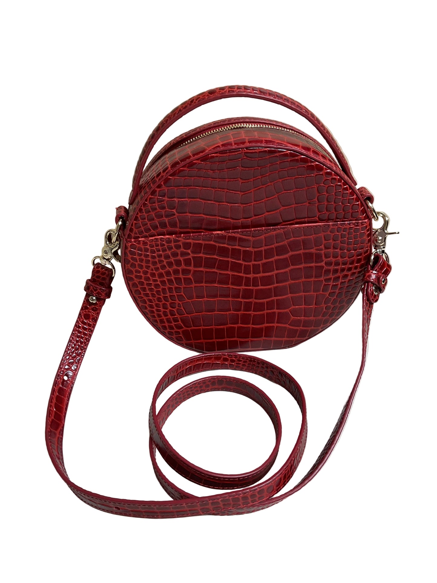 Crossbody Designer By Brahmin In Red, Size:Small