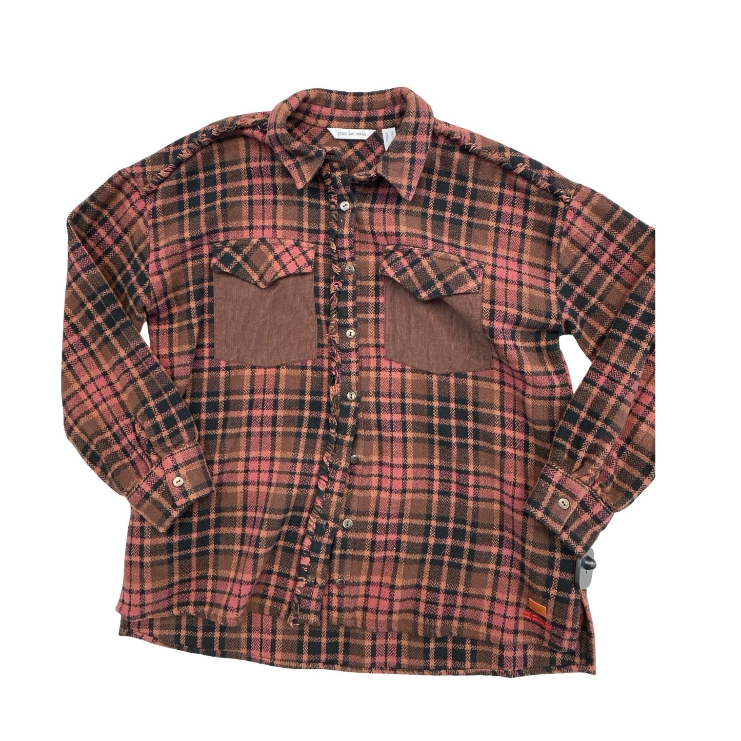 Jacket Other By Peace Love World In Plaid Pattern, Size:S
