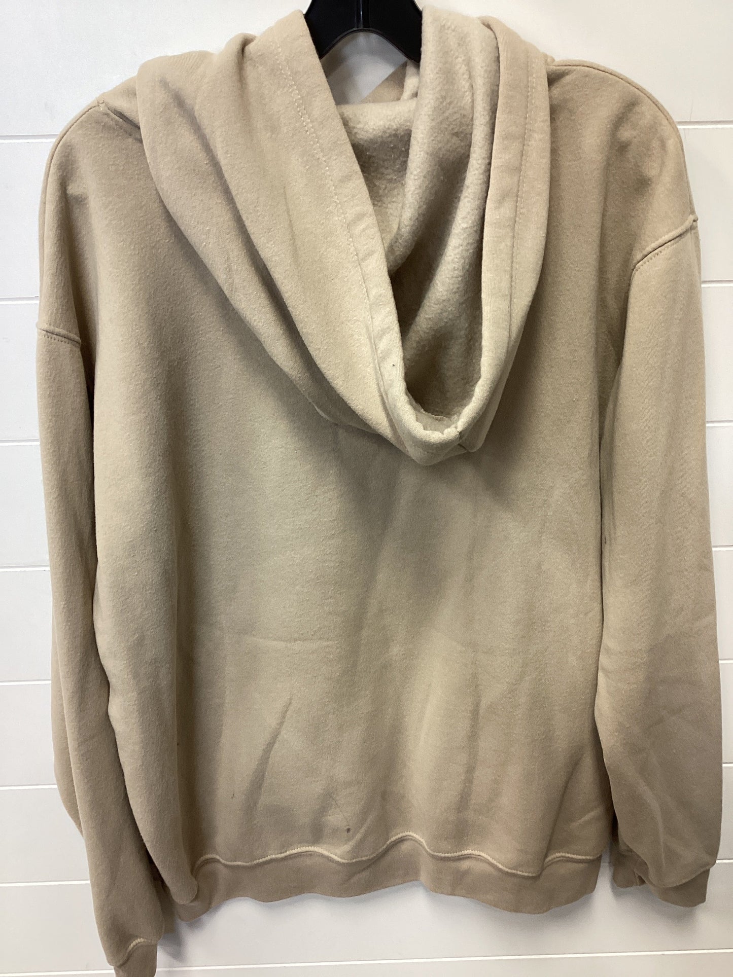 Sweatshirt Hoodie By Discreet Wear In Tan, Size:Xl