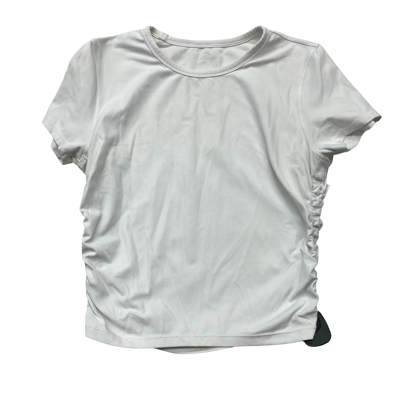 Athletic Top Ss By Lululemon In White, Size:S